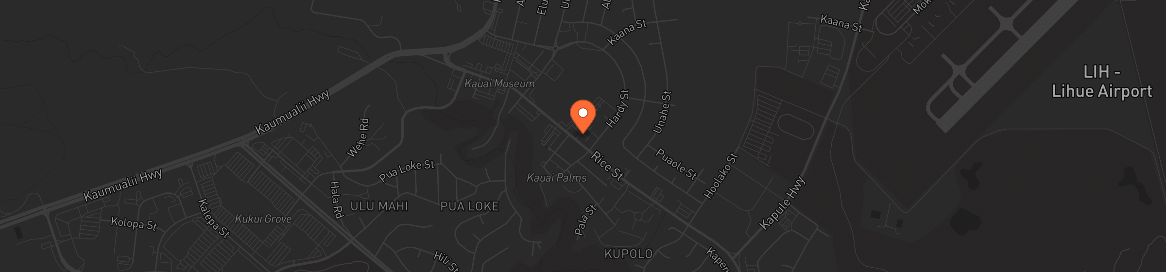 Map of Kaua‘i Seabird HCP Office
