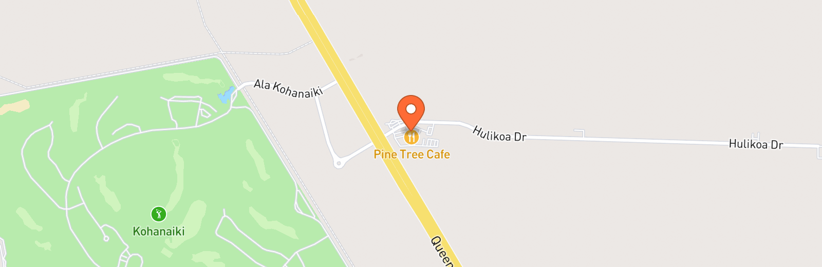 Map showing Pine Tree Cafe