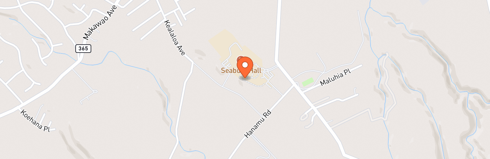 Map showing Seabury Hall