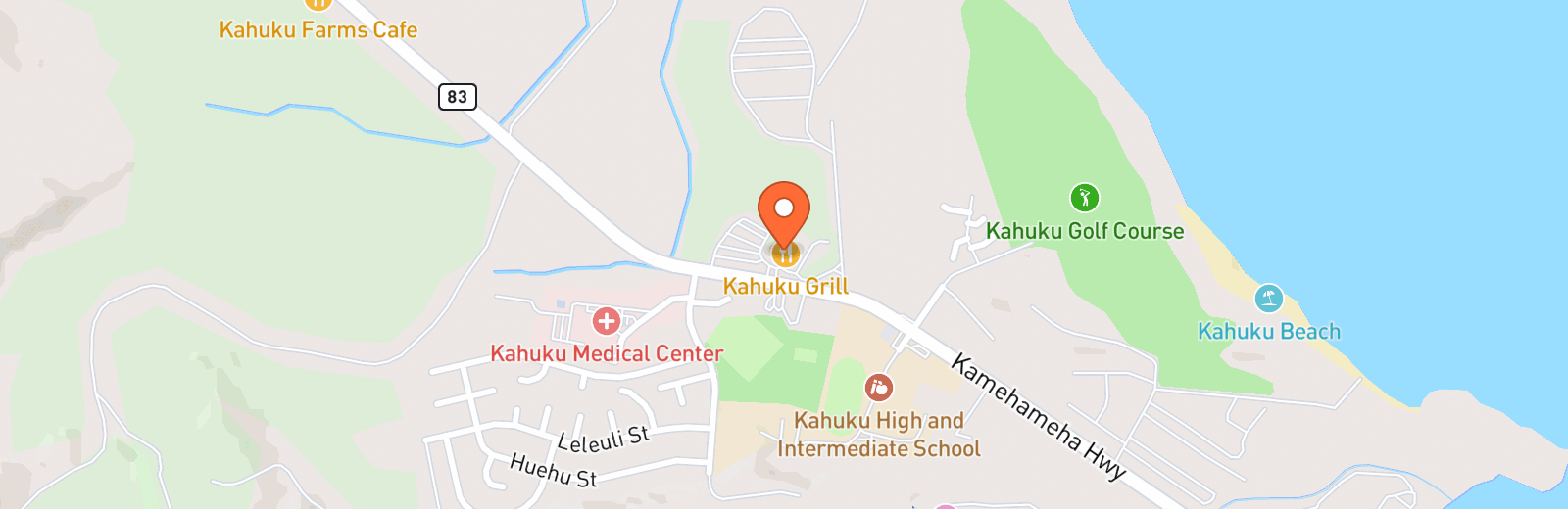 Map showing Seven Brothers Burgers